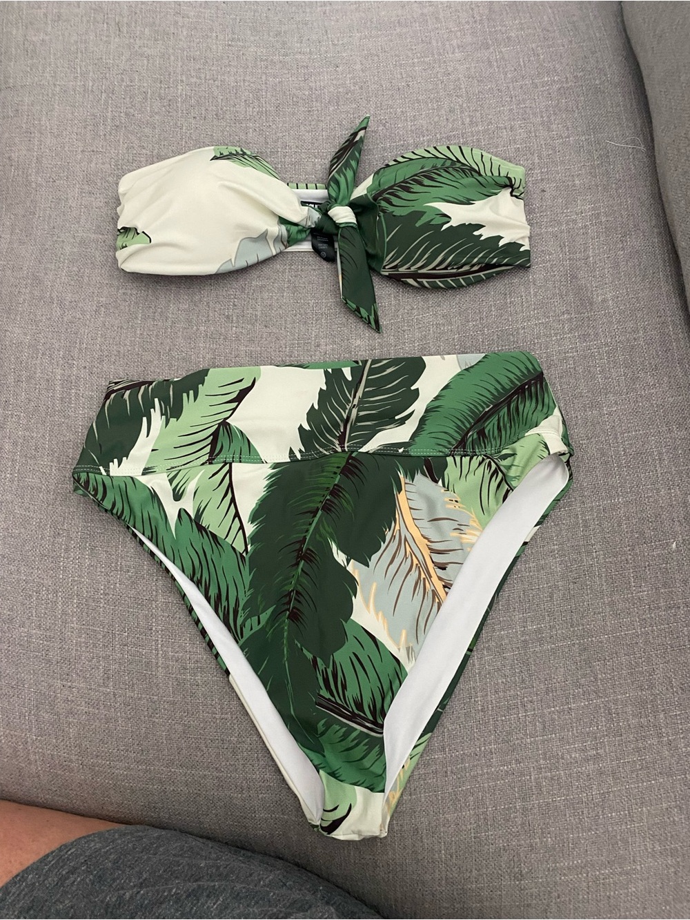 Beach Riot Green Tropical Leaf Bikini